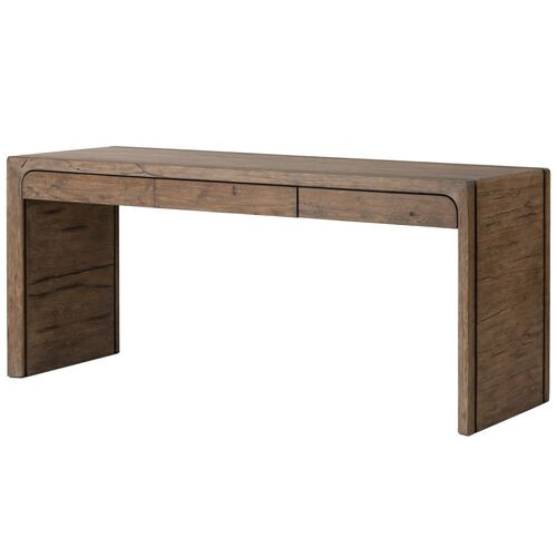 Harietta Reclaimed Oak Desk, Rustic Grey | One Kings Lane