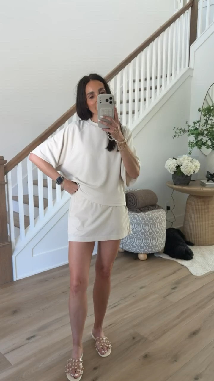 ATHLETA SALE, 40% off linen and dresses, 25% off your purchase. I'm wearing size XS in top and size 2 in skirt.

#LTKmomlife #LTKootd #LTKSaleAlert