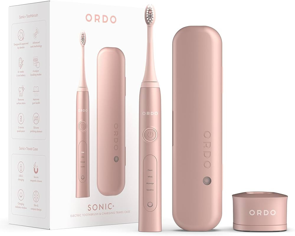 Ordo Sonic+ Electric Toothbrush with Case, Sonic Toothbrushes for Adults, Charging Travel Case, 4... | Amazon (UK)