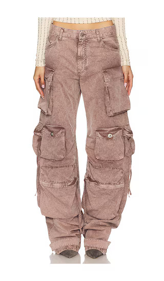 Wide Leg Cargo Pant in Washed Mauve | Revolve Clothing (Global)