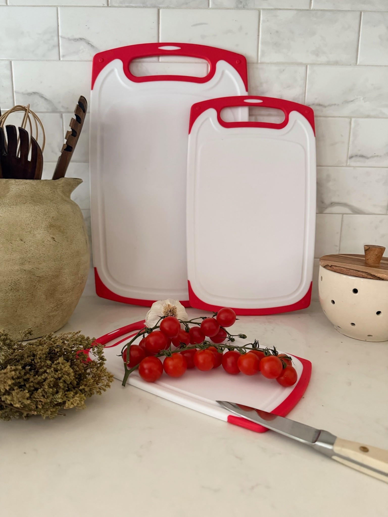 These cutting boards are practical, easy to clean, and perfect for everyday use. I love having different sizes on hand for meal prep, serving, and entertaining, and the design looks great displayed on the counter.

From now through 7/15, get up to 35% off select kitchenware during The Home Depot's Fourth of July savings event on homedepot.com.

#TheHomeDepot #KitchenStyle #KitchenEssentials #LTKHome #HomeFavorites #thehomedepotpartner @homedepot