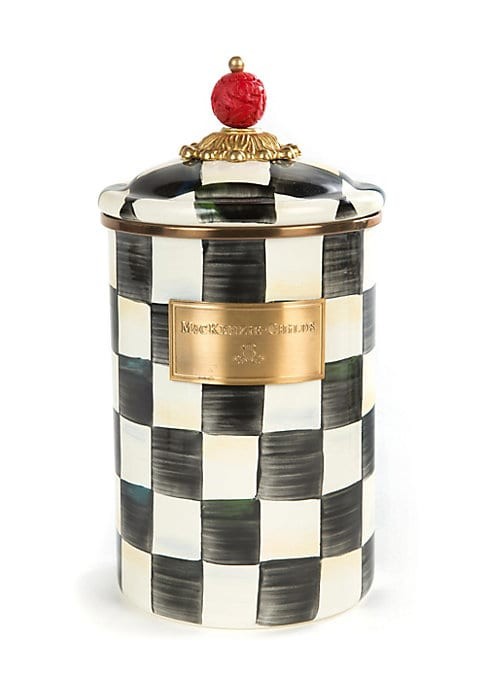 Courtly Check Canister | Saks Fifth Avenue