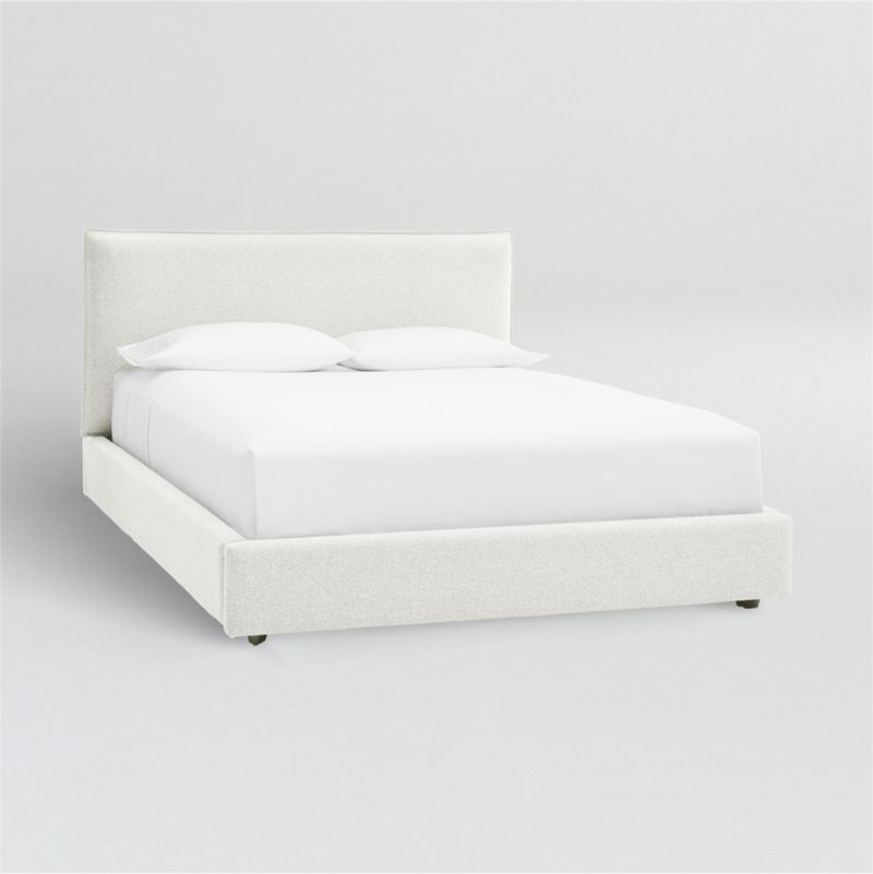 Lotus Upholstered Bed with 41" Headboard | Crate & Barrel | Crate & Barrel