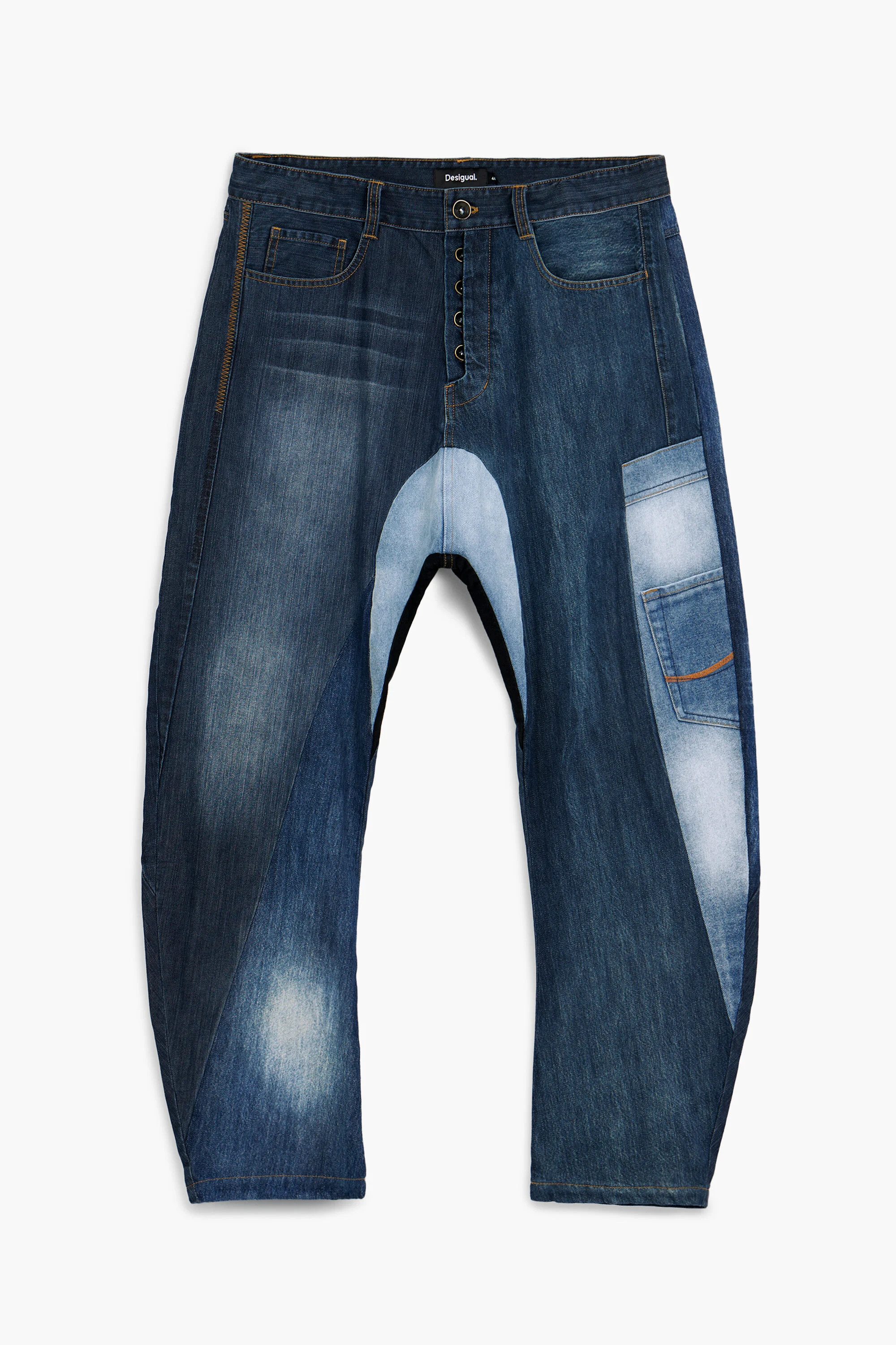 Baggy patch jeans for women I Desigual.com | Desigual USA,CA