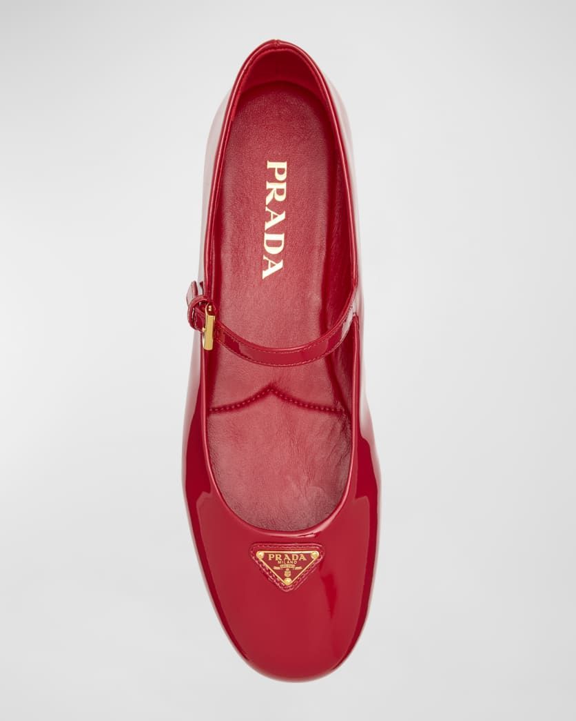 Patent Mary Jane Ballerina Flats | Neiman Marcus