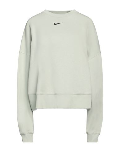 Nike Woman Sweatshirt Sage green Size L Cotton, Polyester | YOOX (US)