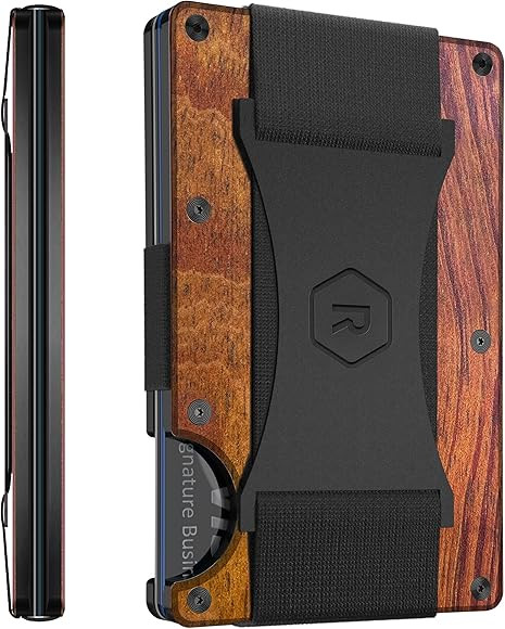 The Ridge Minimalist Slim Wallet For Men - RFID Blocking Front Pocket Credit Card Holder - Metal ... | Amazon (US)