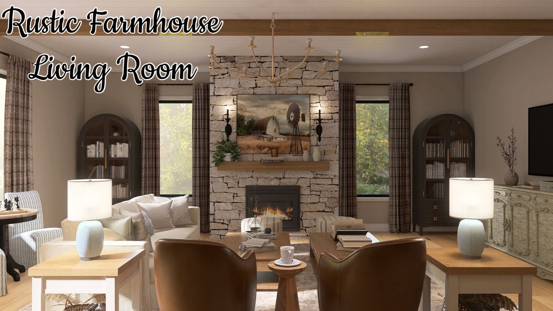 Designed by Olivia
Rustic Farmhouse Living Room 

#LTKSeasonal #LTKmomlife #LTKHome