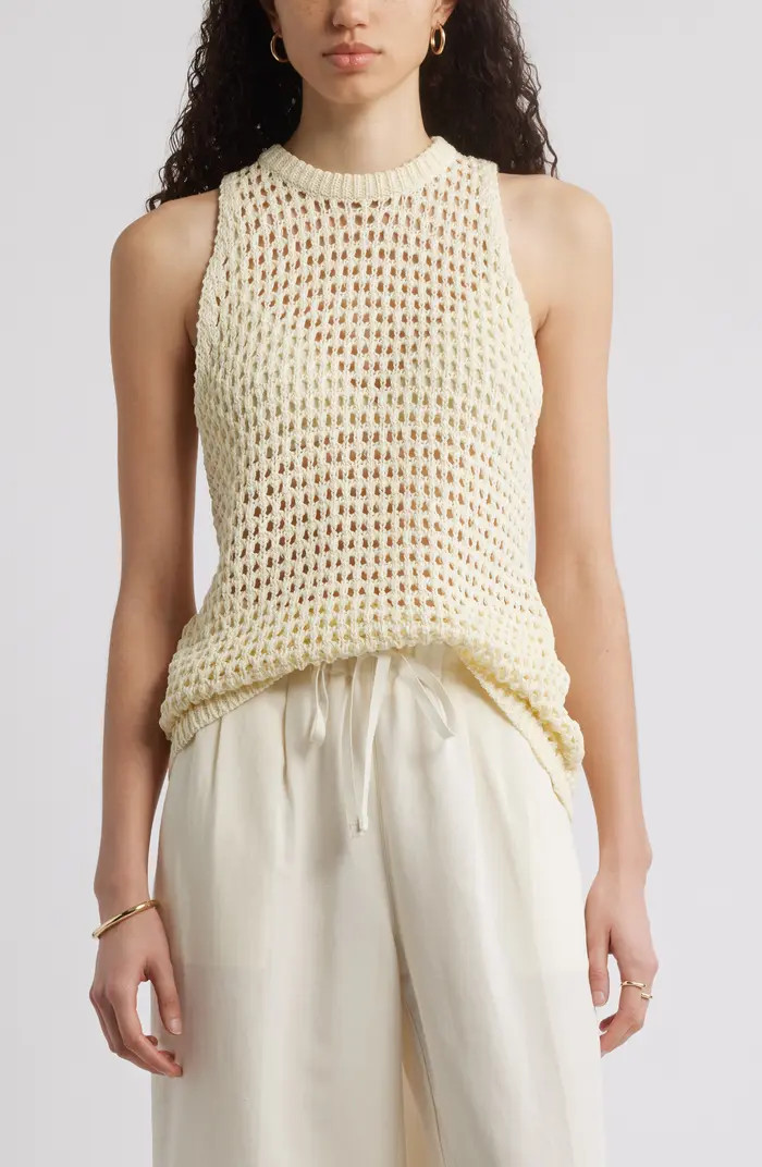 Nordstrom Open Knit Sleeveless Sweater | Nordstrom | Nordstrom
