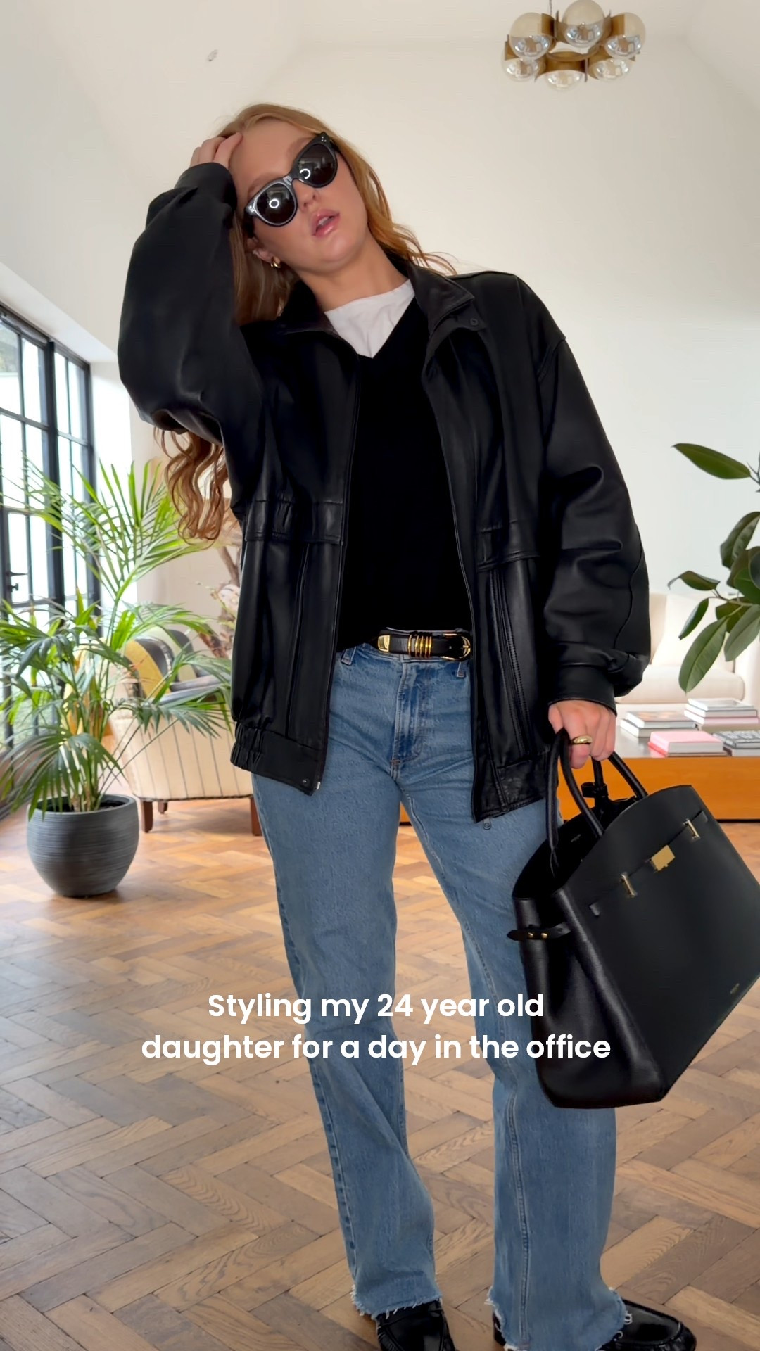Styling my 24 year old daughter for a day in the office - Jeans + Leather Bomber + Loafers 

#LTKuk #LTKFashionMonth #LTKspring