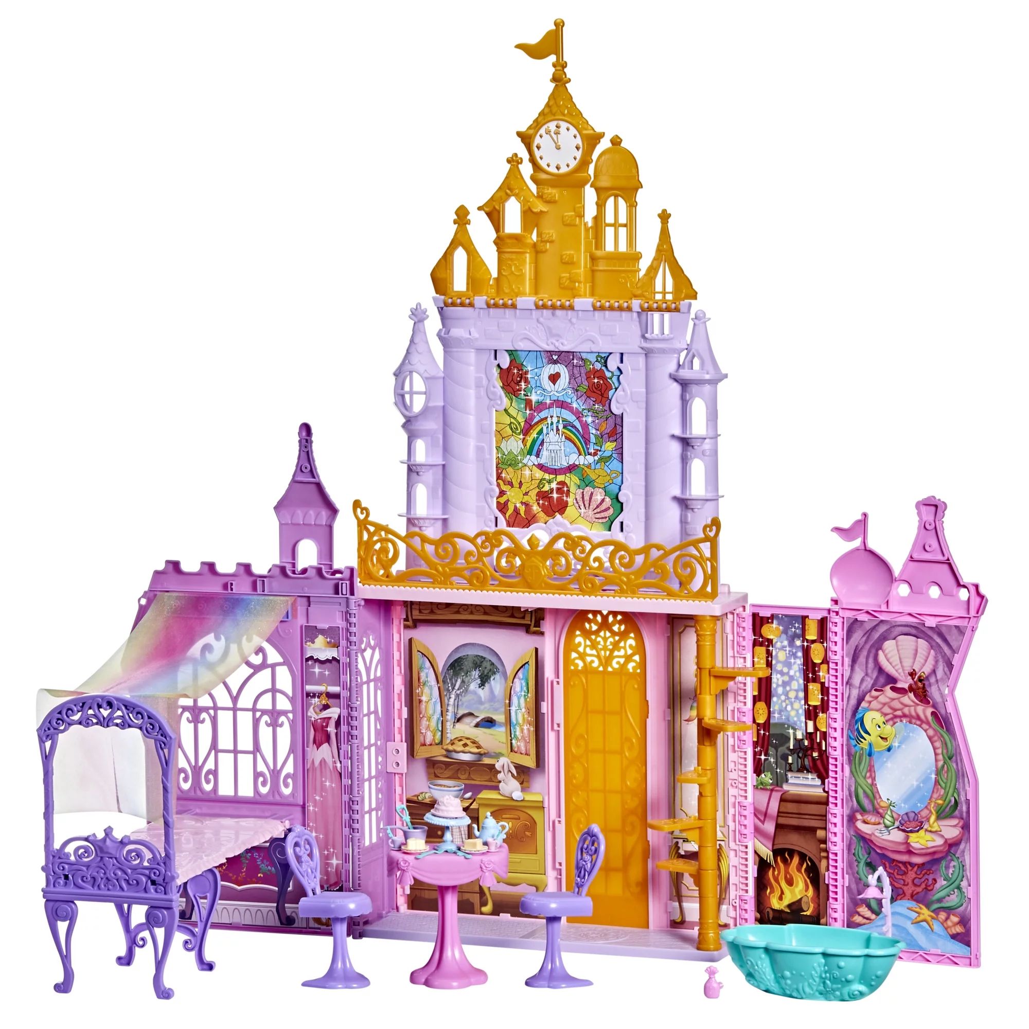 Disney Princess Fold n Go Celebration Castle, Folding Dollhouse, Walmart Exclusive - Walmart.com | Walmart (US)