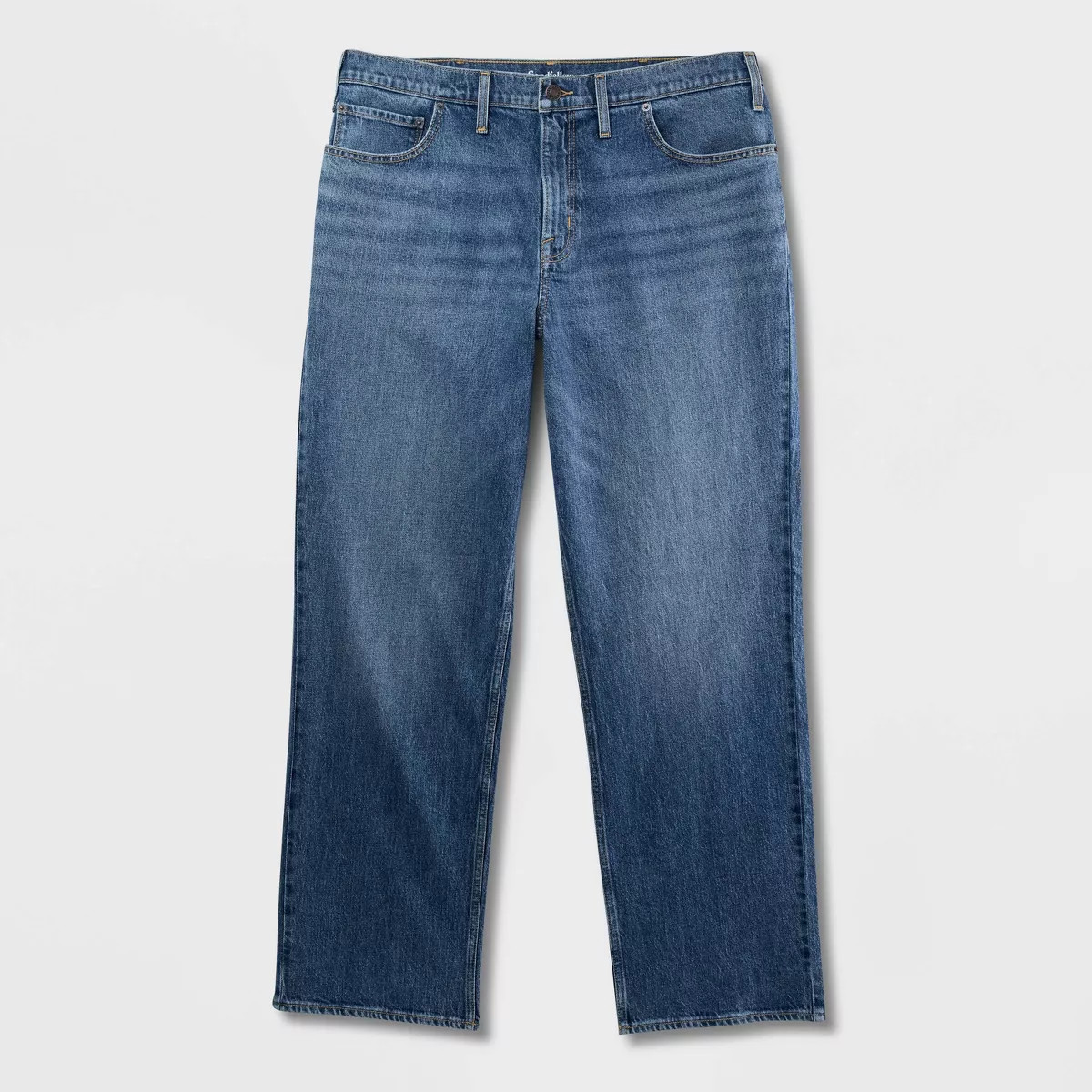 Men's Big & Tall Straight Fit Jeans - Goodfellow & Co™ Medium Blue 42x36 | Target