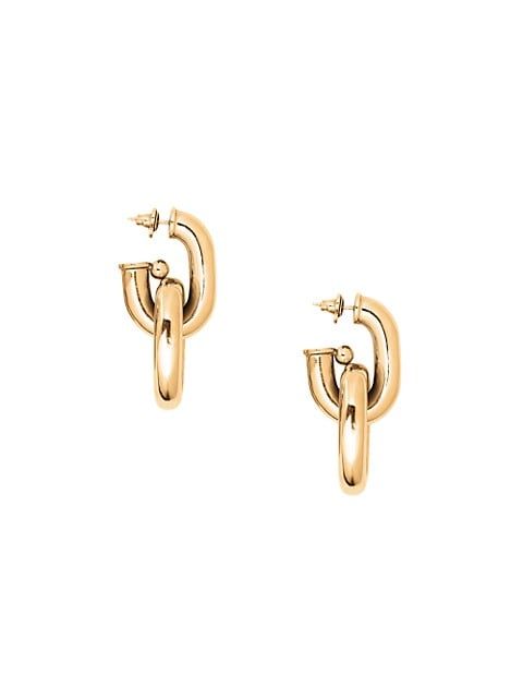 Goldtone Extra-Large Oval-Link Earrings | Saks Fifth Avenue
