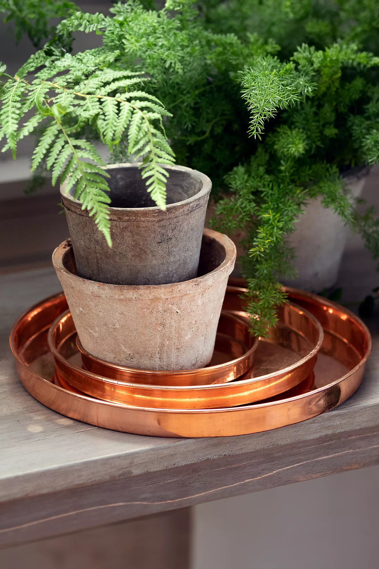Habit + Form Solid Copper Circle Tray | Terrain