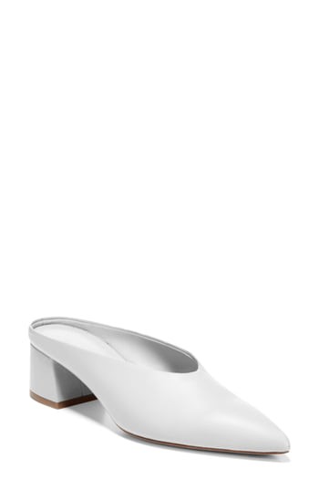 Women's Vince Ralston Pointy Toe Mule, Size 5 M - White | Nordstrom