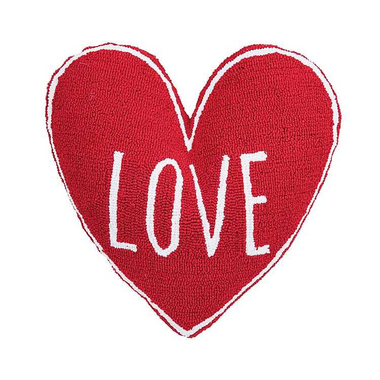 New! Red Heart Shaped Love Pillow | Kirkland's Home