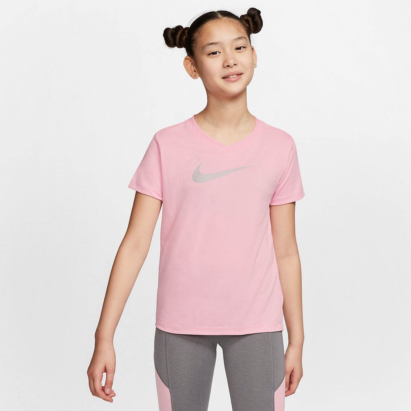 Nike Girls' Swoosh Dri-FIT T-shirt | Academy Sports + Outdoor Affiliate