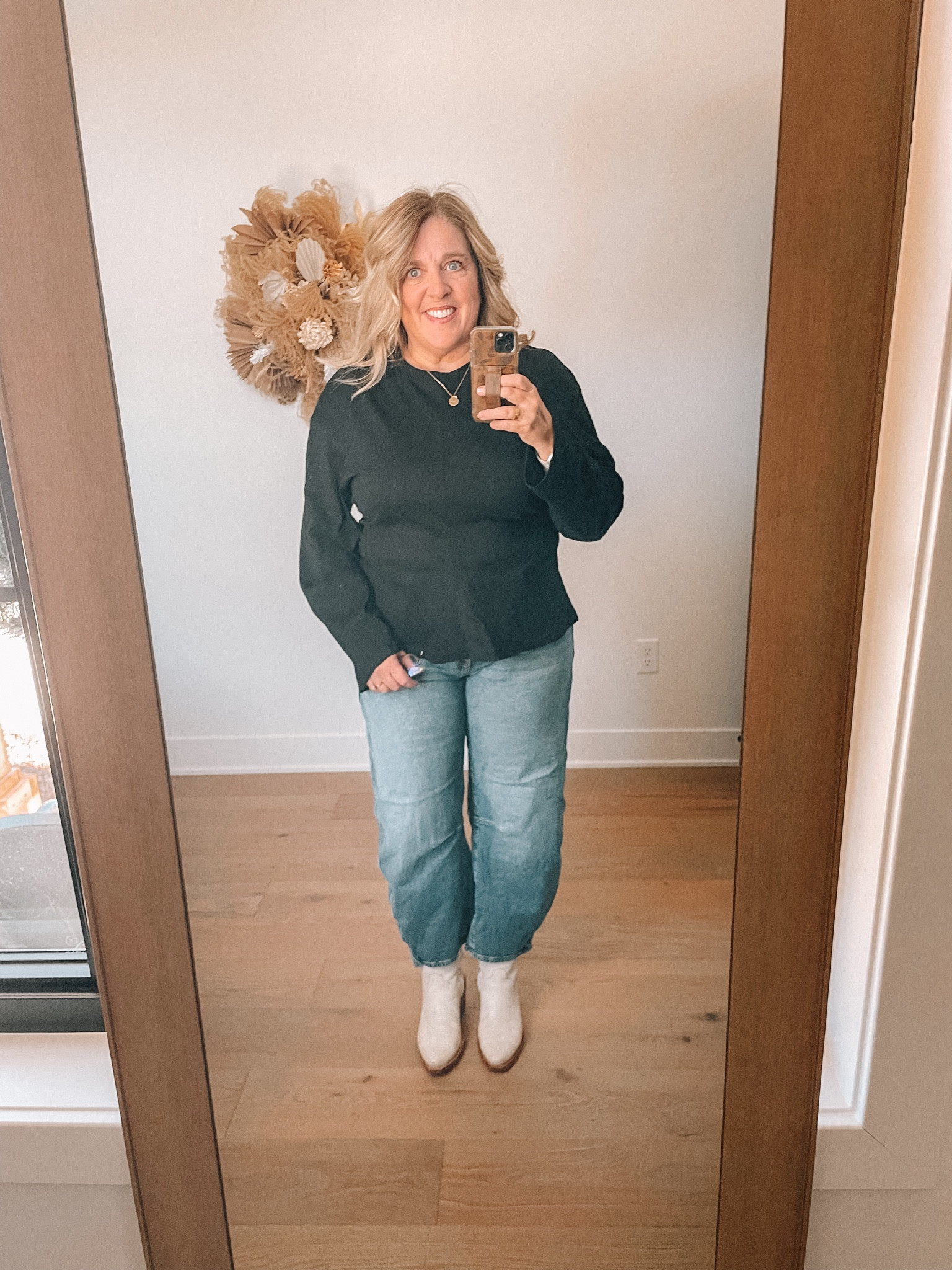 OOTD 50+
Peplum black top styled🤍

#LTKootd #LTKWorkwear #LTKSaleAlert