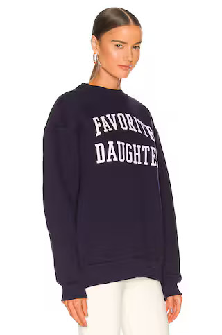 Favorite Daughter The Collegiate Sweatshirt in Navy from Revolve.com | Revolve Clothing (Global)