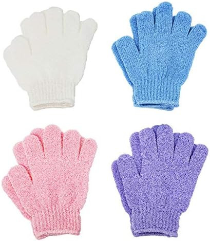 ATB 4 Pairs Exfoliating Gloves - Premium Scrub Wash Mitt for Bath or Shower - Luxury Spa Exfoliat... | Amazon (US)