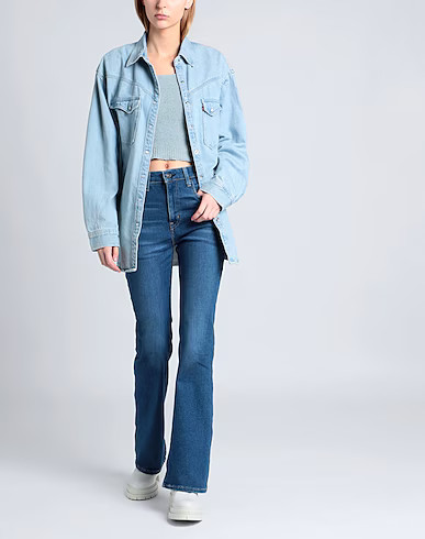 LEVI'S THE XL WESTERN  | Camicia Di Jeans Blu Donna | YOOX | YOOX IT