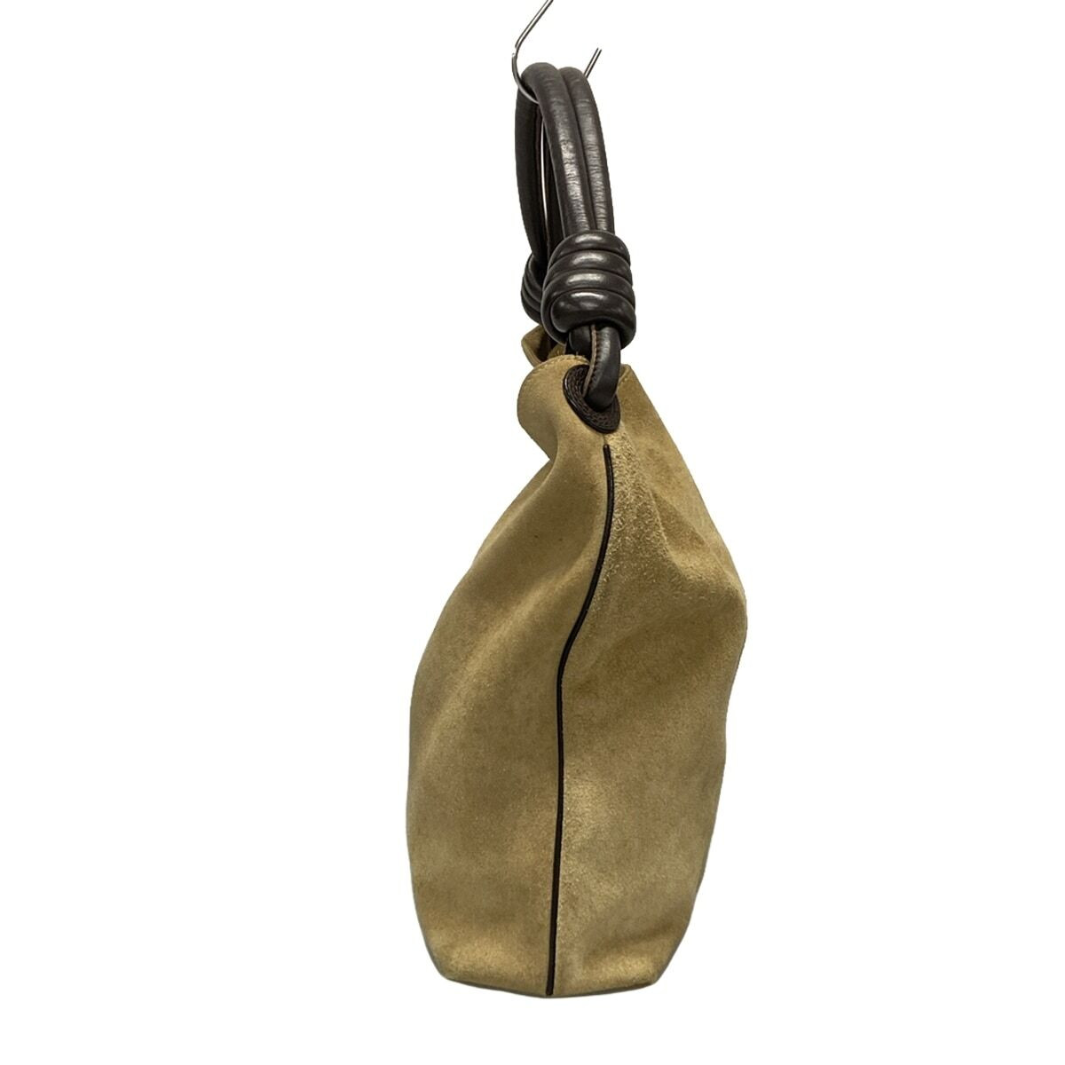 Auth LOEWE Flamenco Hobo Beige Dark Brown Suede Leather Shoulder Bag  | eBay | eBay US