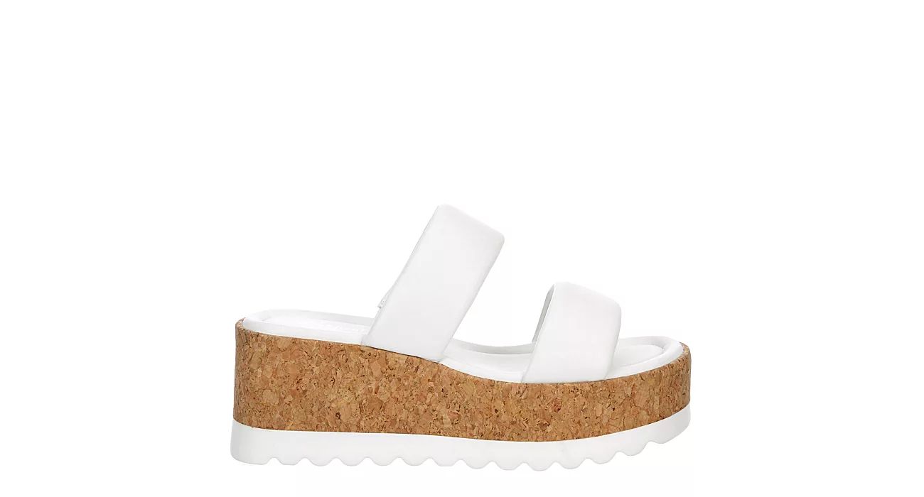 Xappeal Womens Bethany Wedge Sandal - White | Rack Room Shoes