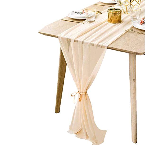 ARDYAL JELLY Modern Simple Chiffon Table Flag Hotel Decorative Style Table Runner Home Wedding Pa... | Walmart (US)
