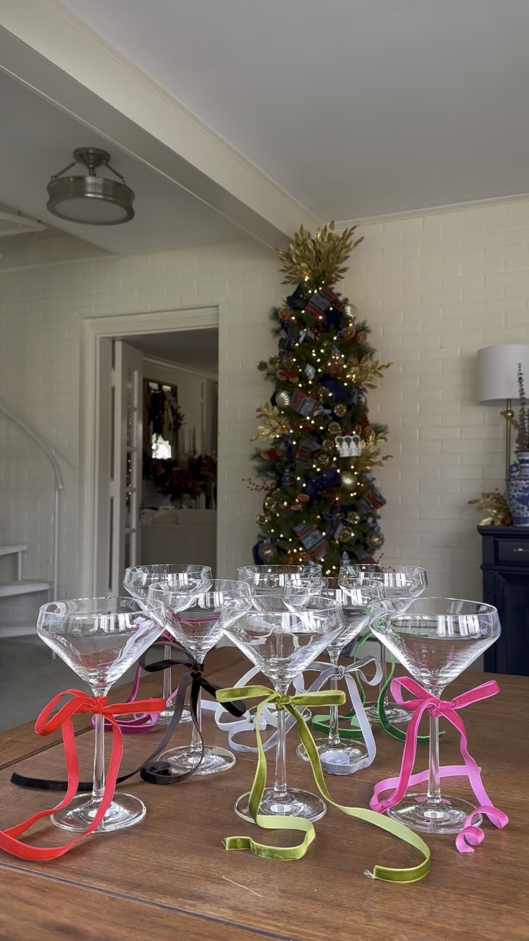 Holiday hosting tip!!! Grab these fabulous velvet ribbons before your holiday party for a cute way to help identify each persons glass!

#LTKHoliday #LTKParties #LTKSeasonal