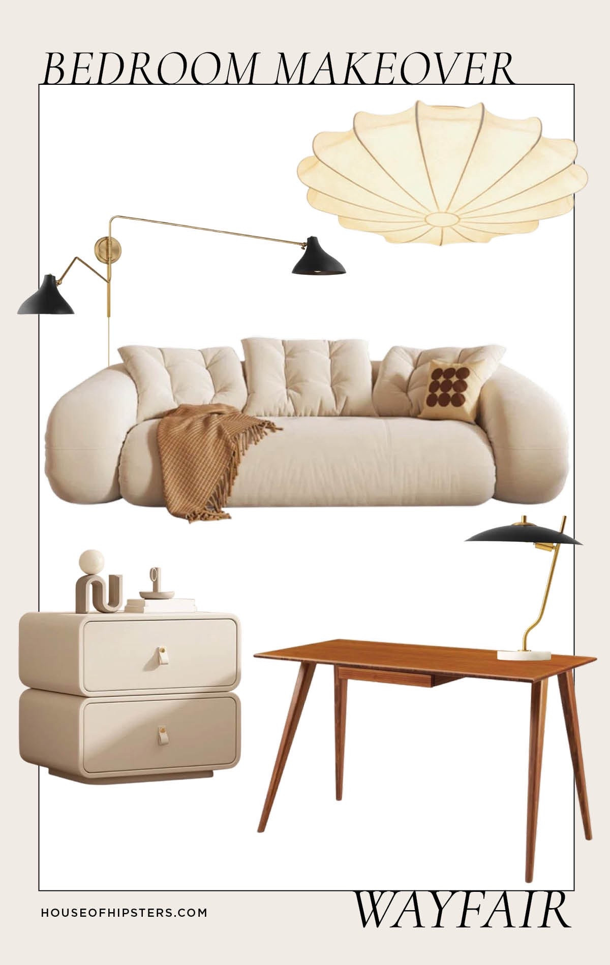 Giving my childhood home bedroom a Mid-Century Modern makeover with affordable MCM vintage inspired furniture from Wayfair. 

@wayfair #wayfair #wayfairpartner 

Mood board, mood boards, MCM bedroom, 50s bedroom, 60s bedroom decor, mid-century modern bedroom, interior design, home decor, post modern bed, convertible bed, daybed, MCM desk, mid century writing desk, nightstand, ceiling light, flush mount light

#LTKWatchNow #LTKHome #LTKStyleTip