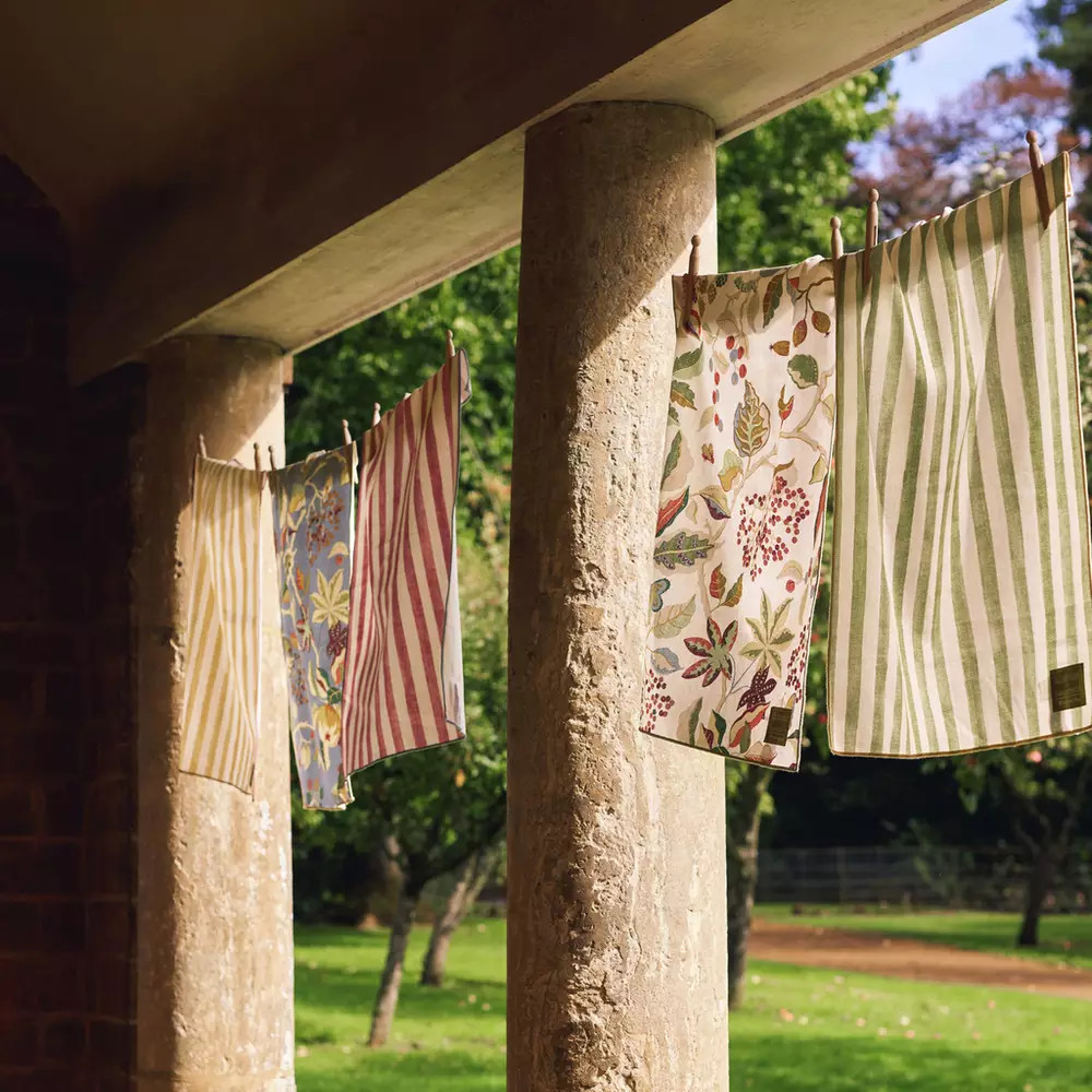 Buy Habitat x Sanderson & National Trust Berries Tea Towels 5pk | Tea towels, aprons and oven glo... | Habitat UK