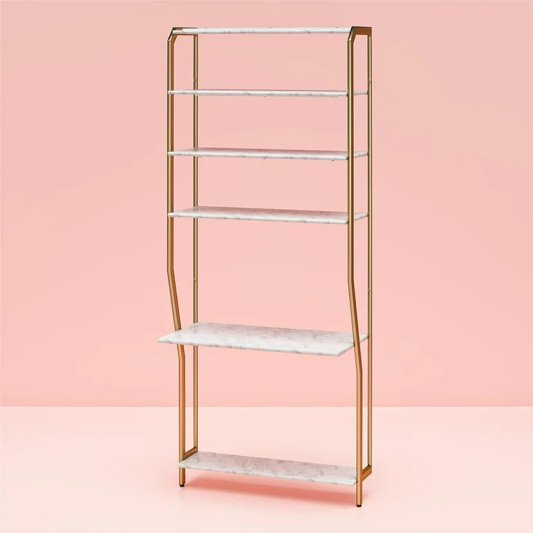 CosmoLiving by Cosmopolitan Gwyneth Closet - Vanity, White Marble | Walmart (US)