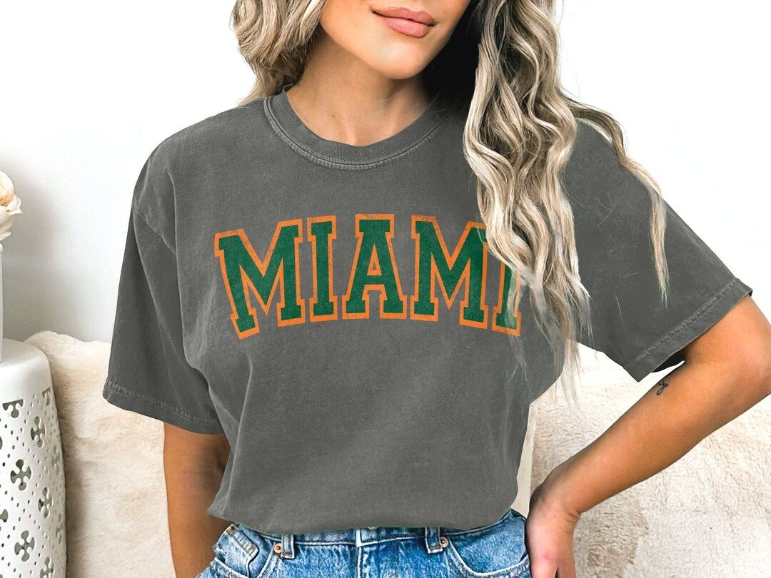 Miami Comfort Colors Shirt Comfort Colors State Shirt - Etsy | Etsy (US)