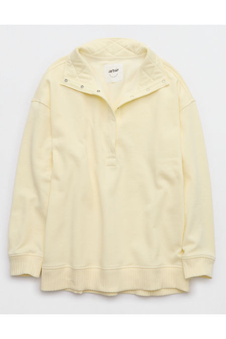 Aerie Oh Snap! Sweatshirt Women's Cozy Yellow XXS | American Eagle Outfitters (US & CA)