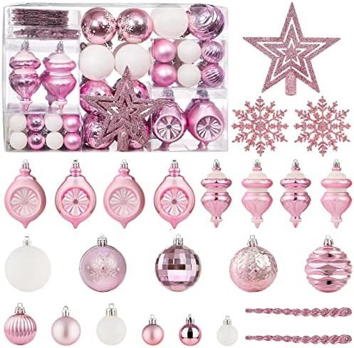 Christmas Ball Ornaments Set, 99Pcs Shatterproof Christmas Hanging Ornaments with Gift Package fo... | Amazon (US)