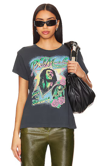 Bob Marley And The Wailers Sun Is Shining Tee in Vintage Black | Revolve Clothing (Global)
