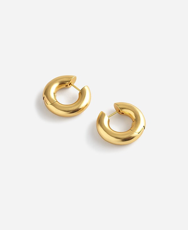 Chunky Donut Small Hoop Earrings | Madewell | Madewell
