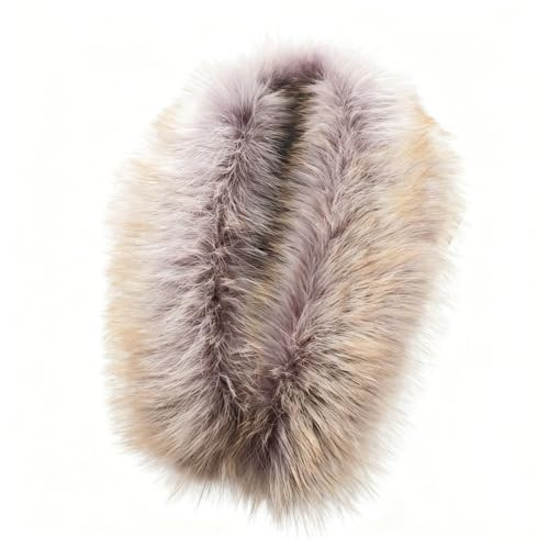 Wander Agio Faux Fur Collar Scarf Soft Winter Neck Wrap Lining Warm Elegant Coats Shawl Imitation Leather Scarves Silver Fox Color 6 | Amazon (US)