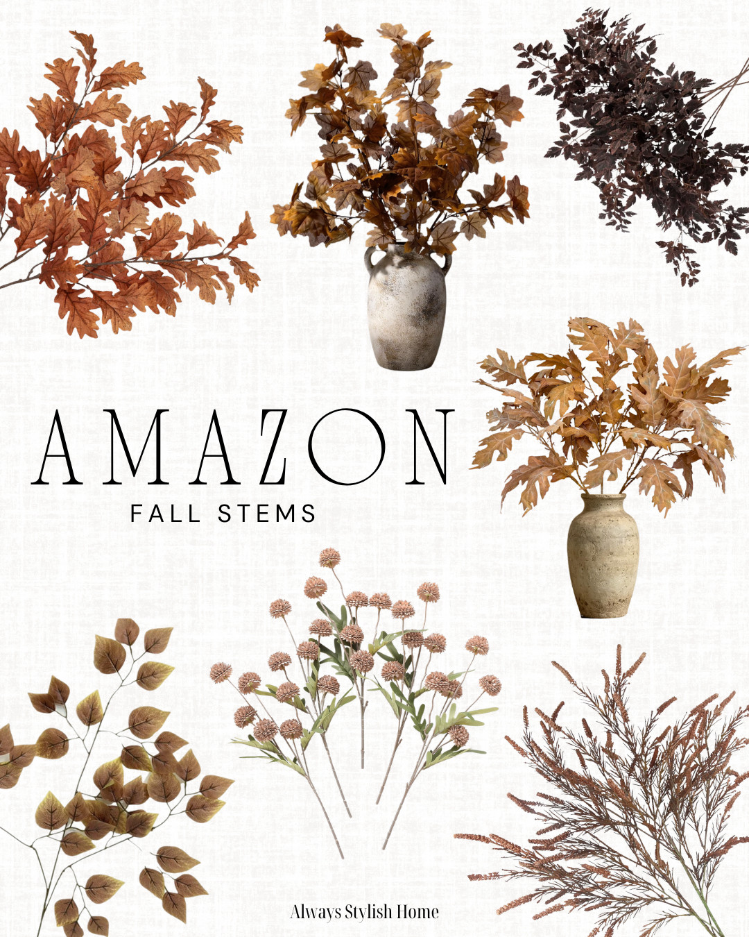 amazon fall stems, amazon stems, amazon florals, floral stems, amazon fall decor, fall decor. vase stems, stems for fall. 

 #LTKSeasonal #LTKHome