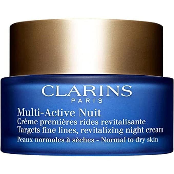 Clarins Multi-Active Night Cream | Multi-Tasking Anti-Aging Moisturizer | Targets Fine Lines | Re... | Amazon (US)