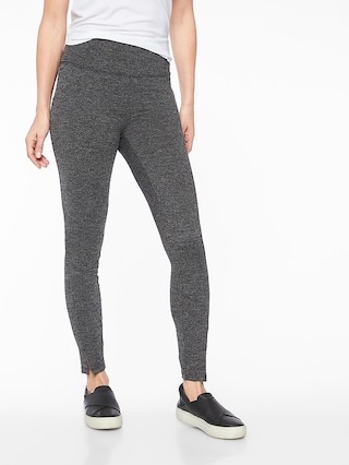Athleta Womens Herringbone Mercer Tight Black Size XXS | Athleta