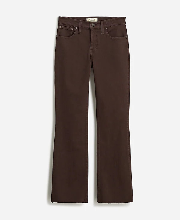 Kick Out Crop Jeans in Driftwood Brown: Raw-Hem Edition | Madewell | Madewell