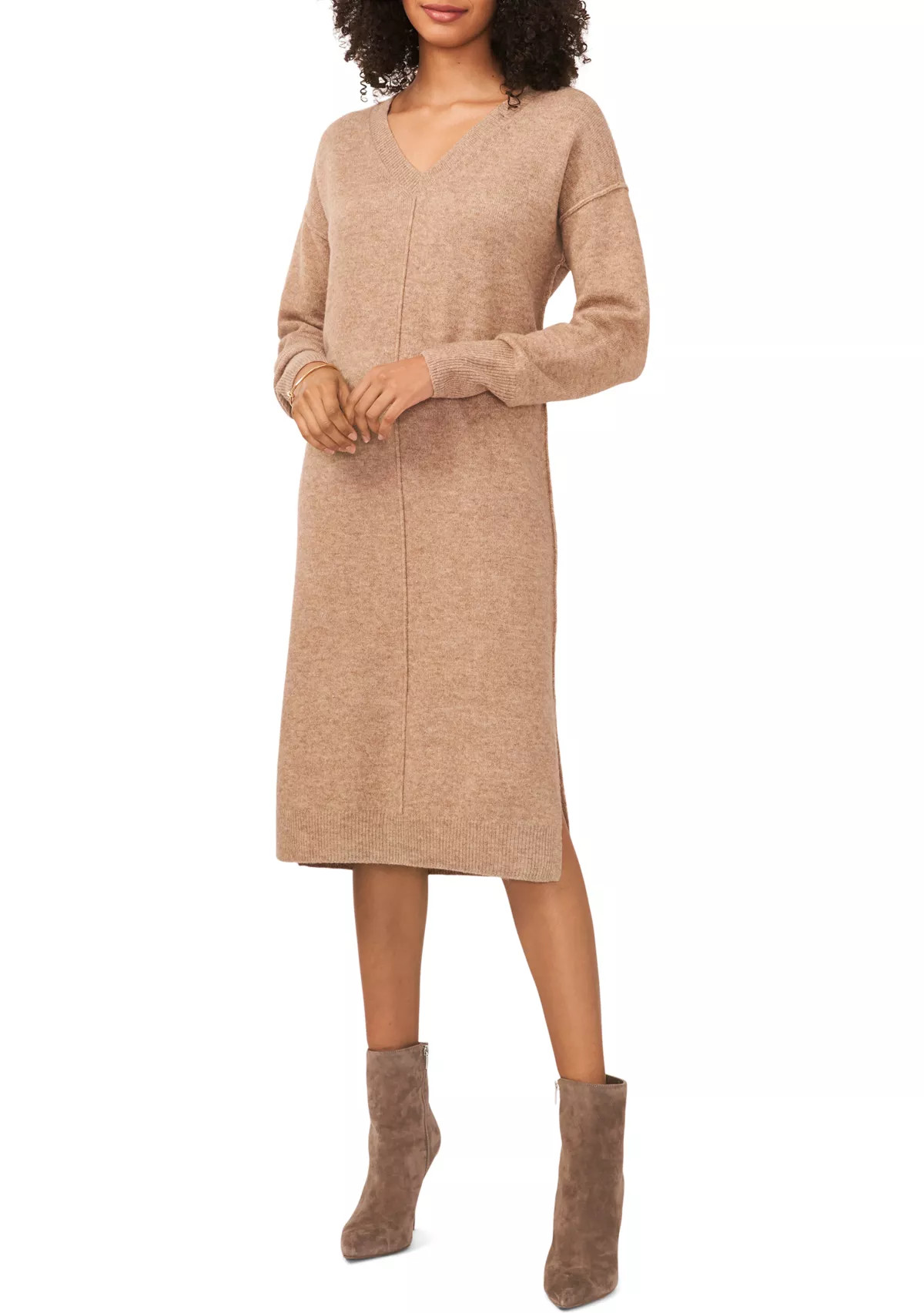 Vince CamutoWomen's Long Sleeve V-Neck Sweater Dress | Belk