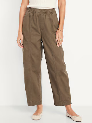 High-Waisted Barrel Ankle Pants | Old Navy | Old Navy (US)
