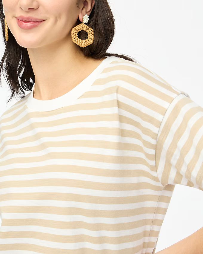 Striped crewneck tee | J.Crew Factory