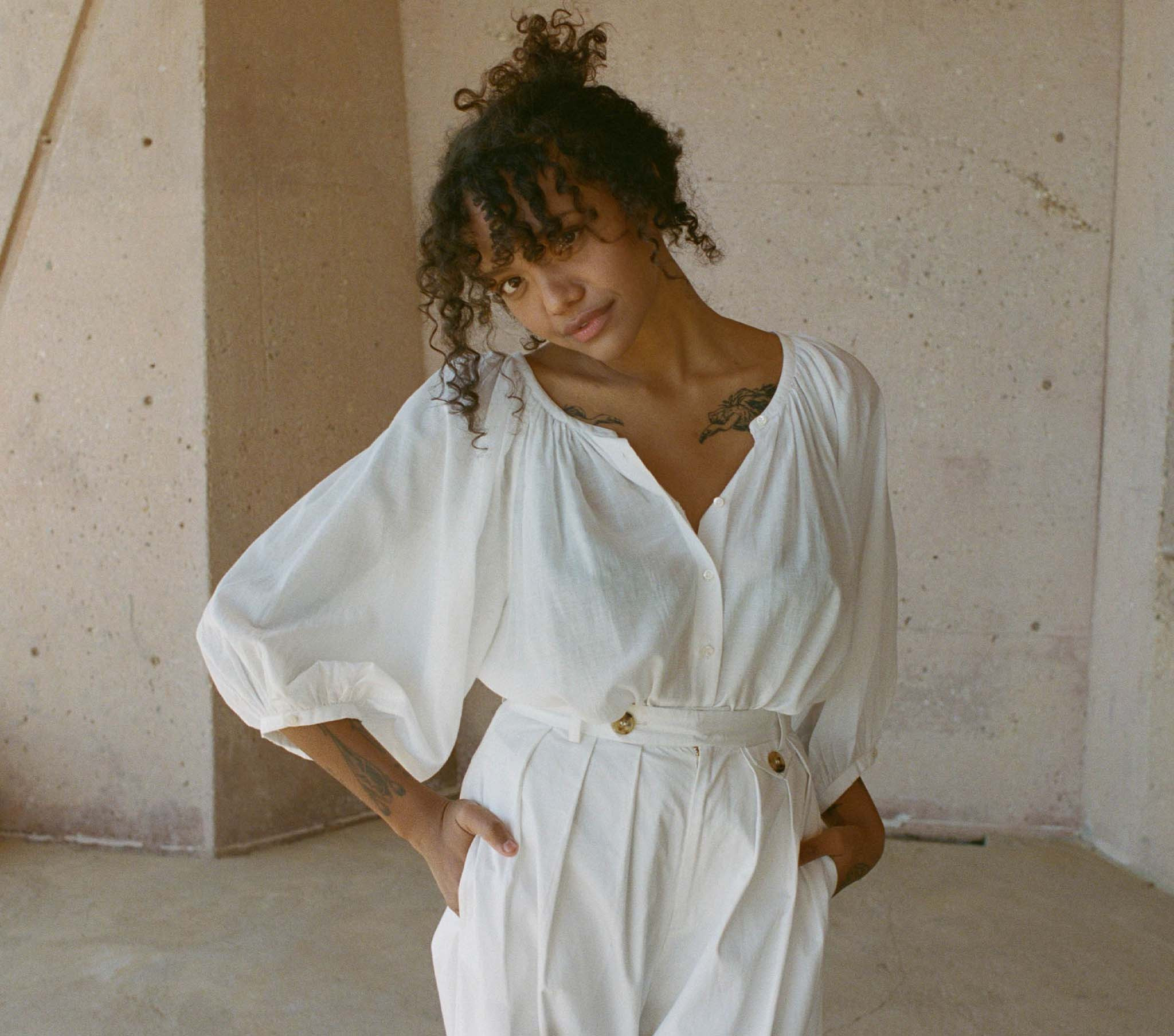 Jiana Top - Salt | DÔEN | DOEN