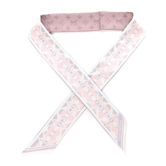 LOUIS VUITTON Silk Monogram Flower Ink Bandeau Light Pink | Fashionphile