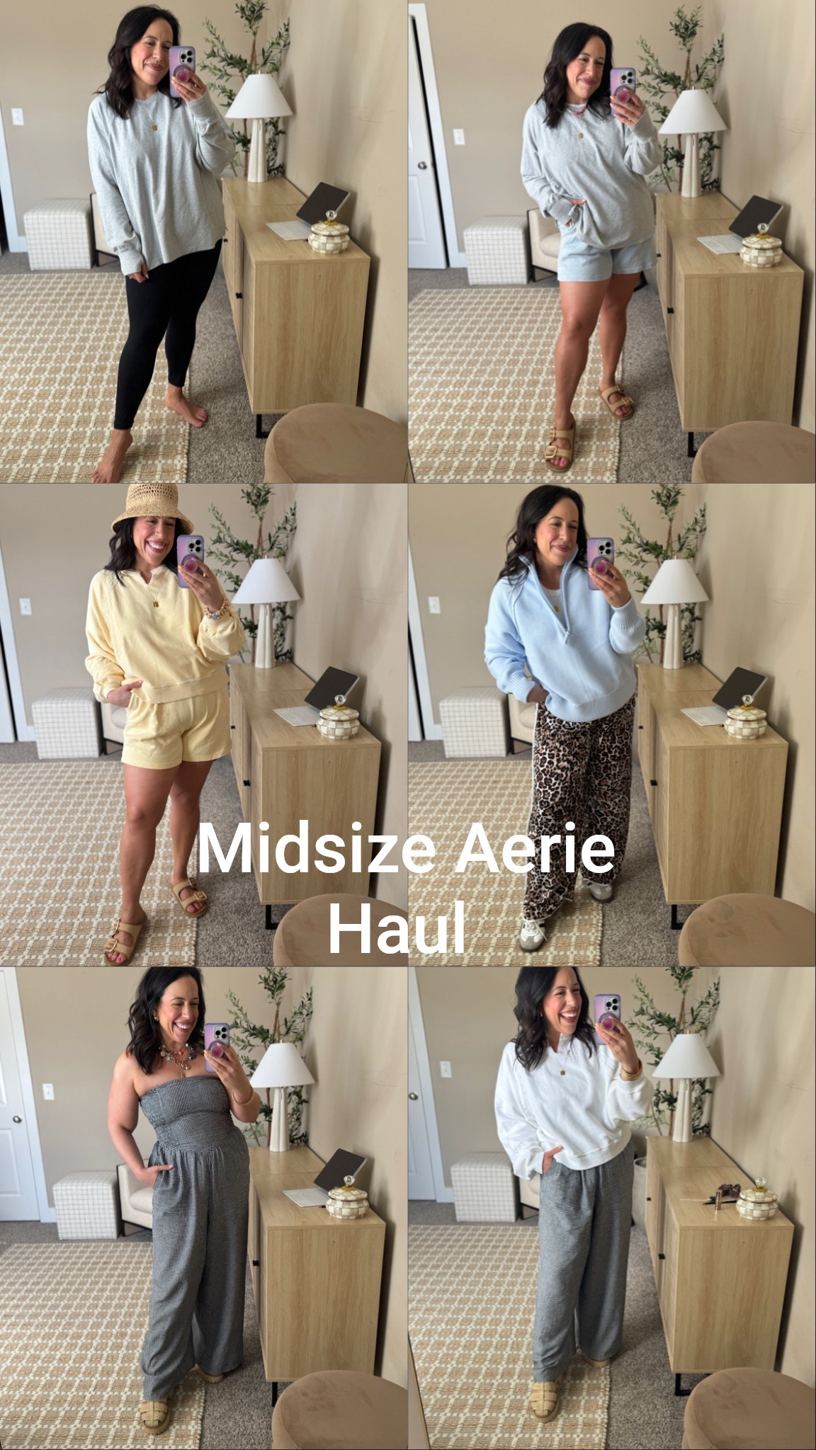 My recent haul from Aerie! On sale today use code EXTRALOVE for 35% off 🔥 

Size medium in tops + large on bottoms #LTKSpringSale 

#LTKSaleAlert #LTKMidsize