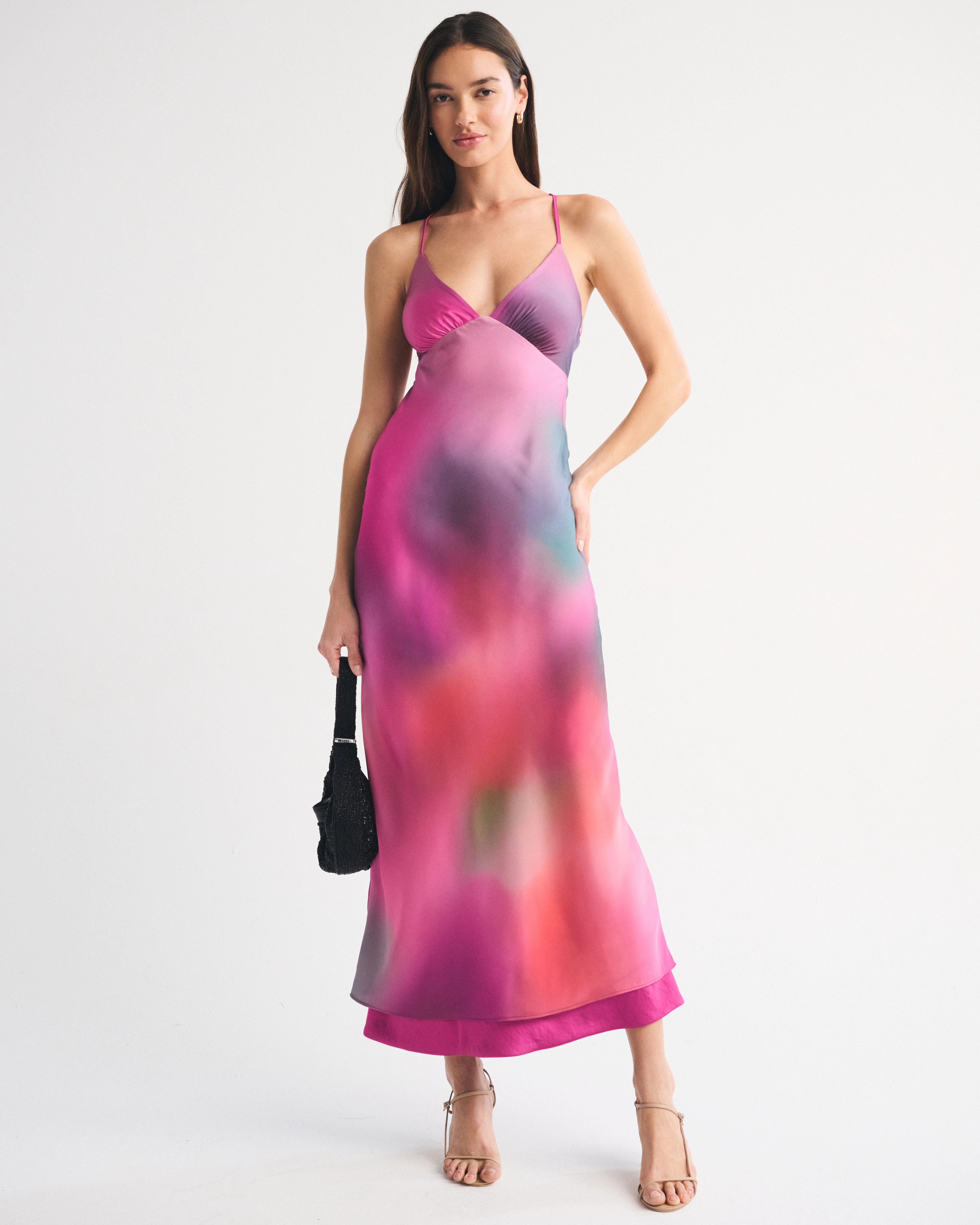 A&F Julia Reversible Slip Maxi Dress | Abercrombie & Fitch (US)
