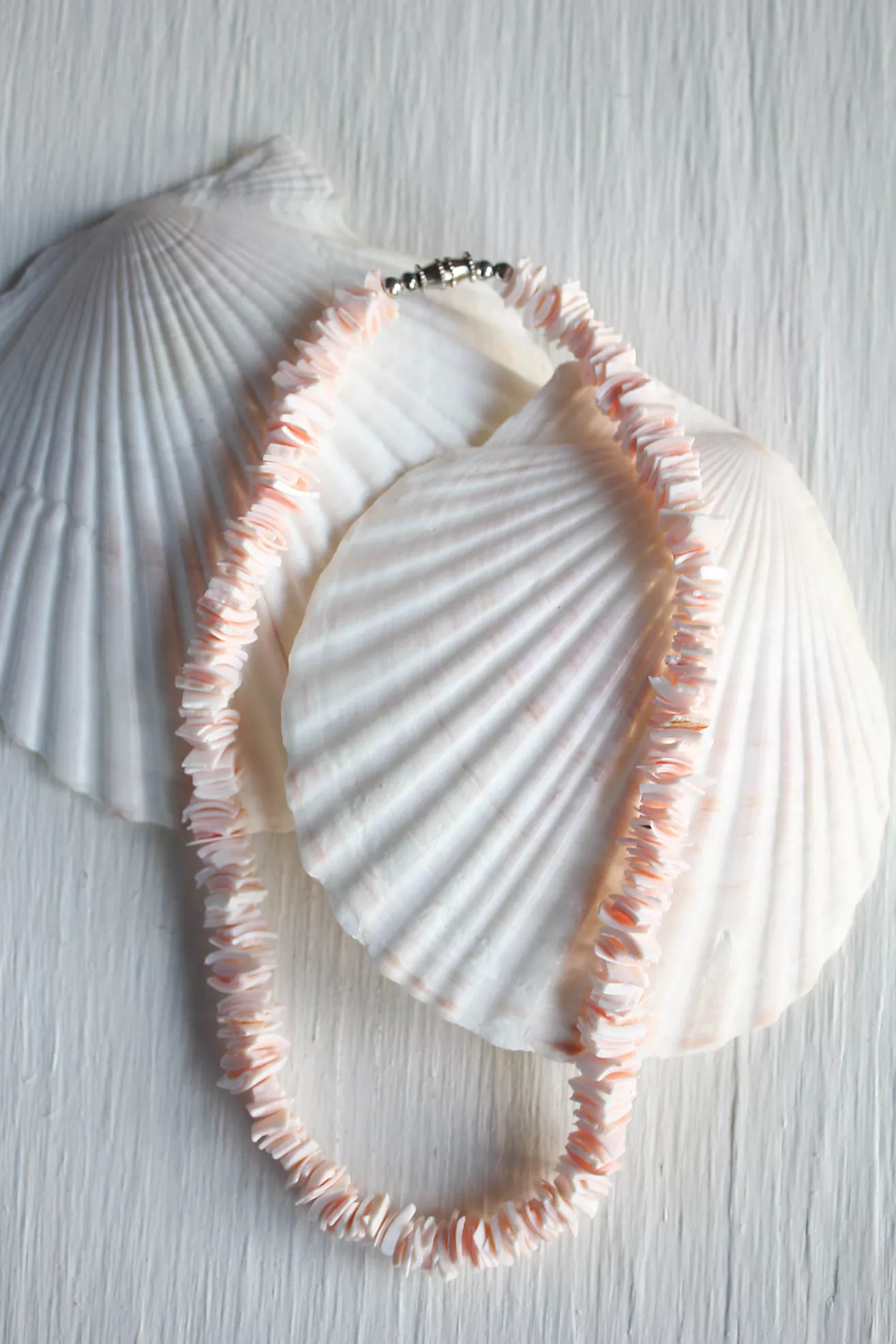 Vintage Hawaiian Pink Puka Shell Necklace Selected By Moons + Junes Vintage | Free People (Global - UK&FR Excluded)